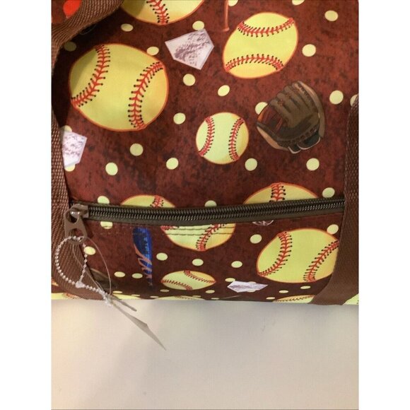 Softball Printed Oversized Duffel Gym. New With Tags - Picture 5 of 7